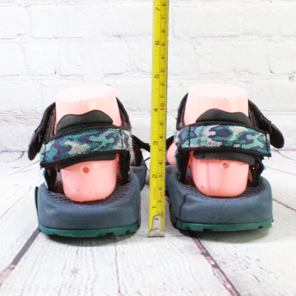 TEVA Blue Nylon Camo Water Sandals Hiking Shoes Size 8 - Picture 8 of 9